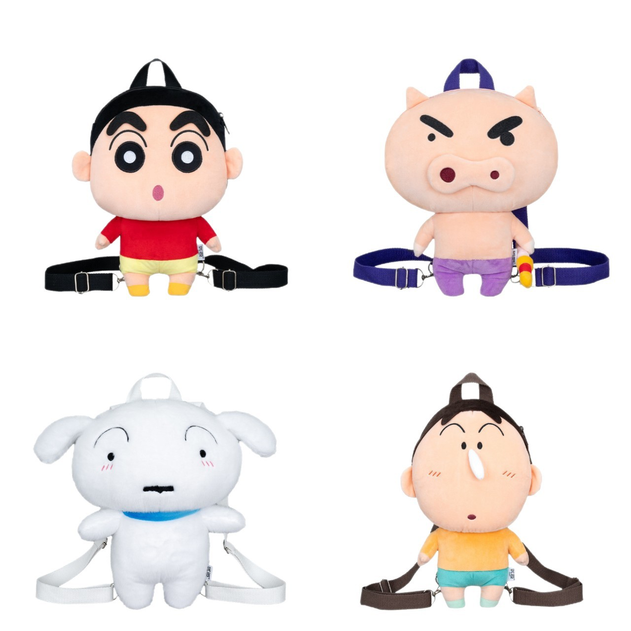 정품 크레용 신짱 인형 배낭 | 흰둥이 아짱 좌위문 캐릭터 가방 선물